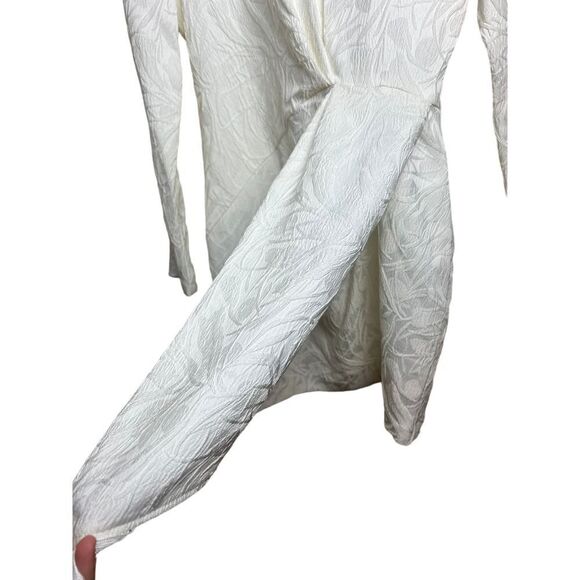 One33 Social Light Ivory Fringe Jacquard Dress NWT Sz. 6 - Picture 7 of 9